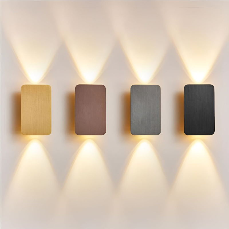 LumeCore – LED-Wandleuchte mit rechteckiger Struktur