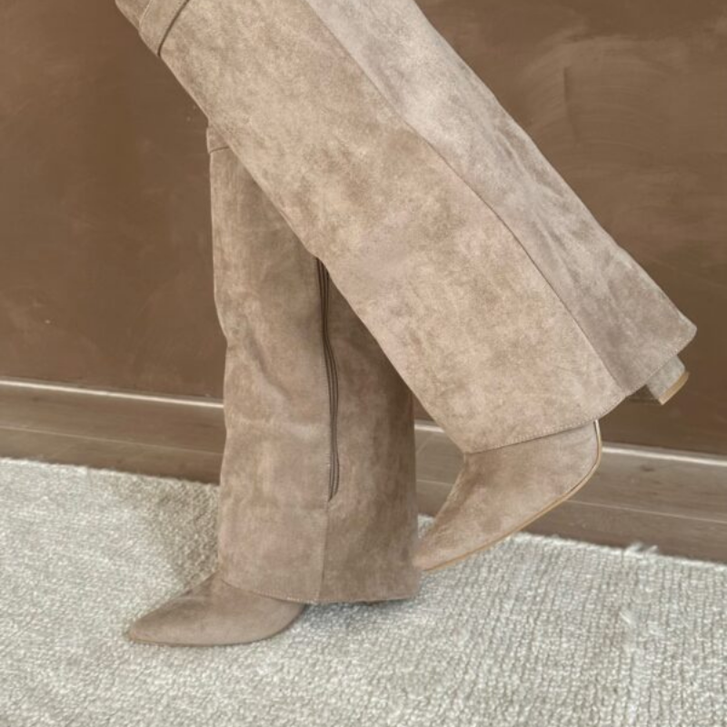 Isabella – Stiefel mit Knie-Straps und Gepolsterter Sohle