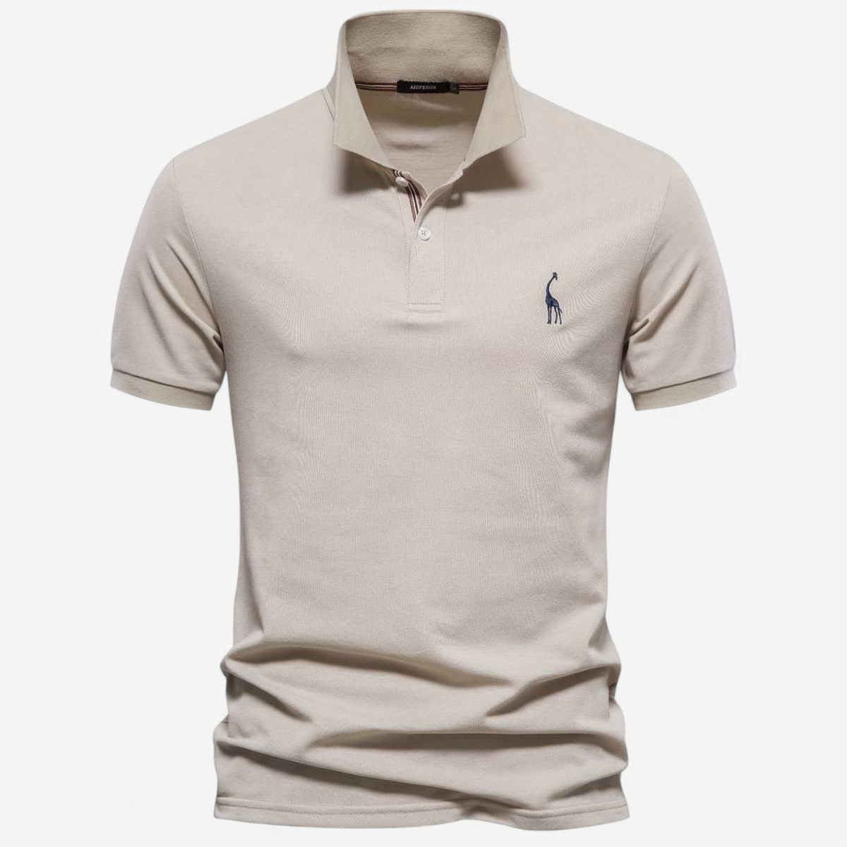 Julian – Slim-Fit-Poloshirt mit gestreiftem Kragen