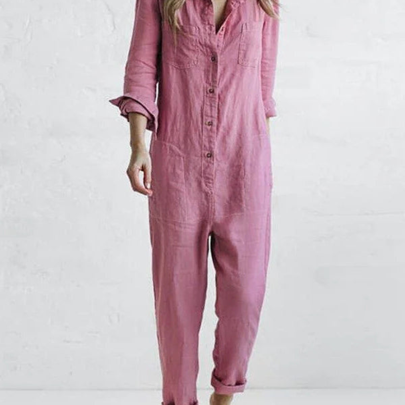 Hannah – Jumpsuit mit langen Ärmeln und durchgehendem Bein