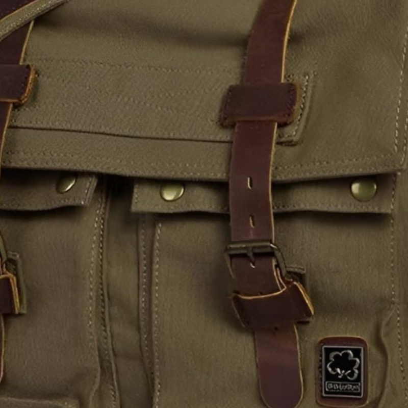 UrbanHaven – Vintage Schultertasche mit Reißverschlusstaschen