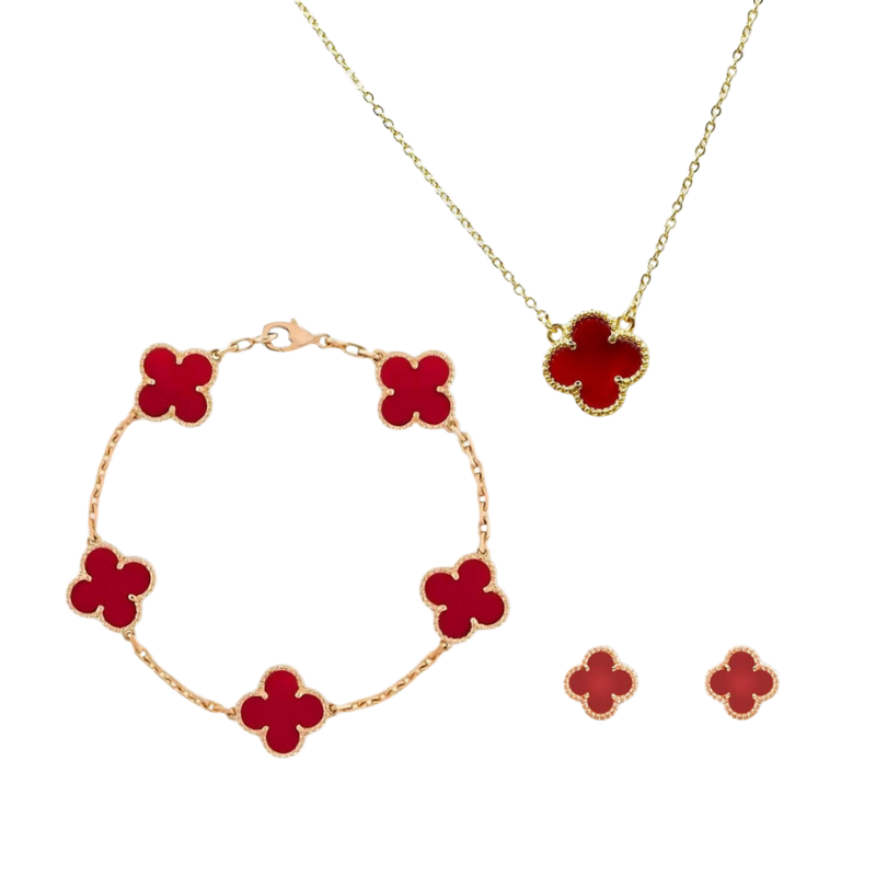 Clara – Schmuckset mit Halskette, Armband und Ohrringen