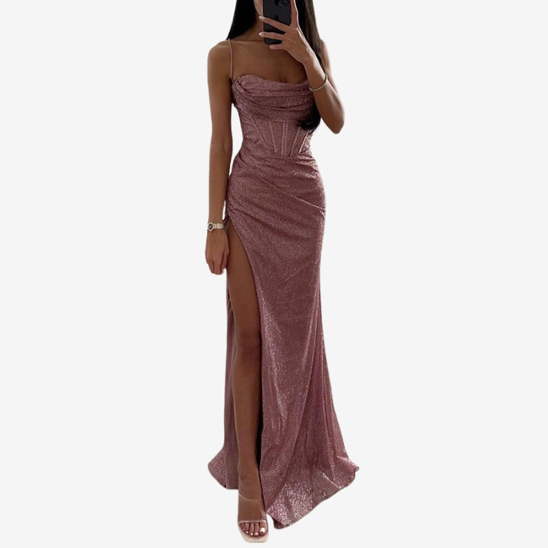 Anna – Ärmelloses Bodycon-Kleid mit Seitenschlitz