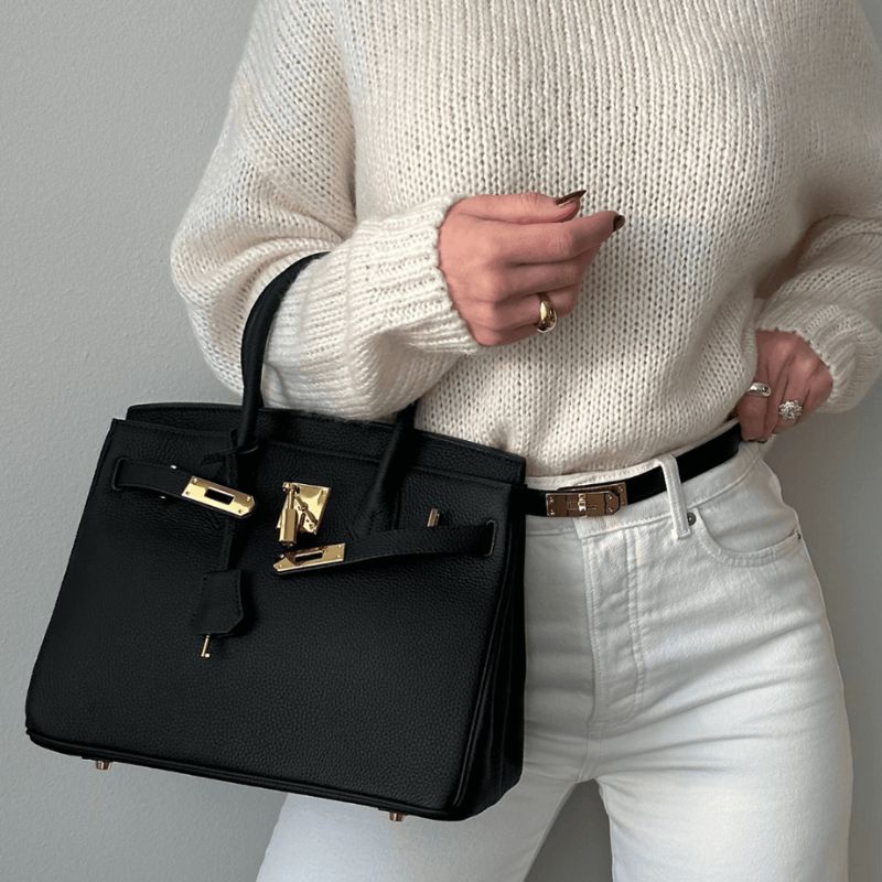 Vera – Lederhandtasche mit mehreren Fächern