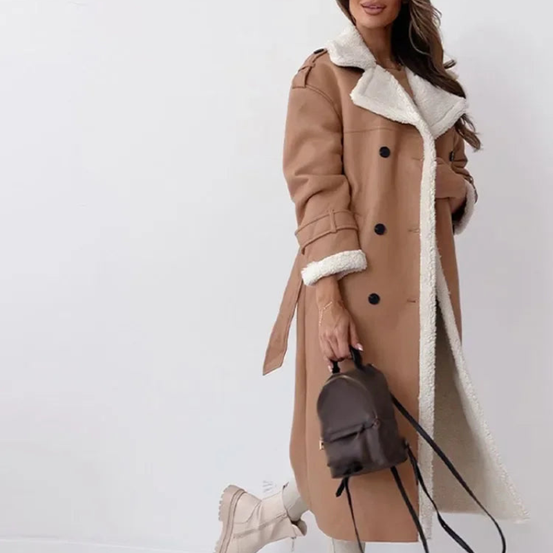 Valdric – Langer Wintermantel mit gerader Silhouette