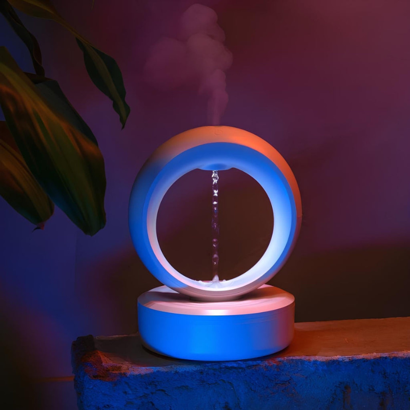 LumiDrift – Tisch-Luftbefeuchter mit umgekehrter Tropfenform