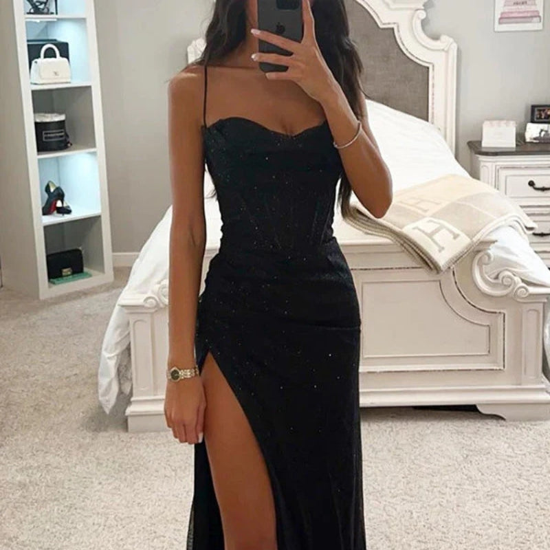 Anna – Ärmelloses Bodycon-Kleid mit Seitenschlitz