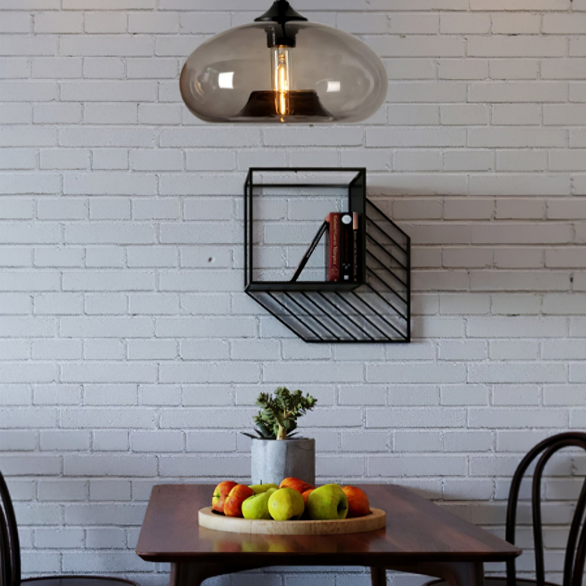 LumeCore – Glas-Pendelleuchte mit rundem Schirm