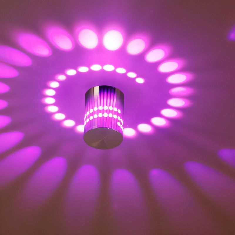 LumoSpire – Spiral-LED-Wandleuchte mit Lebendigen Farbeffekten