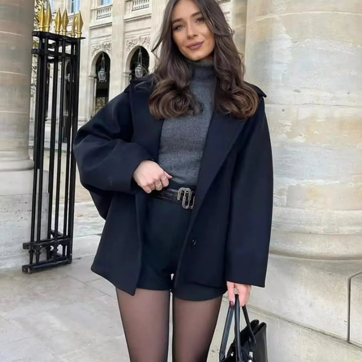 Serena – Jacke mit Fledermausärmeln und Reverskragen