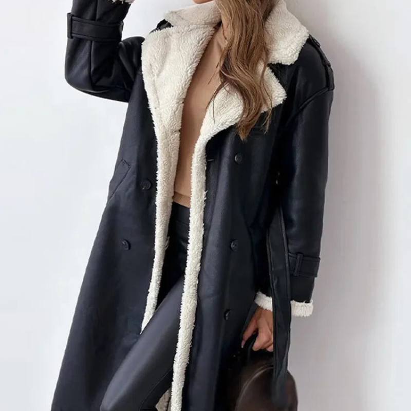 Valdric – Langer Wintermantel mit gerader Silhouette