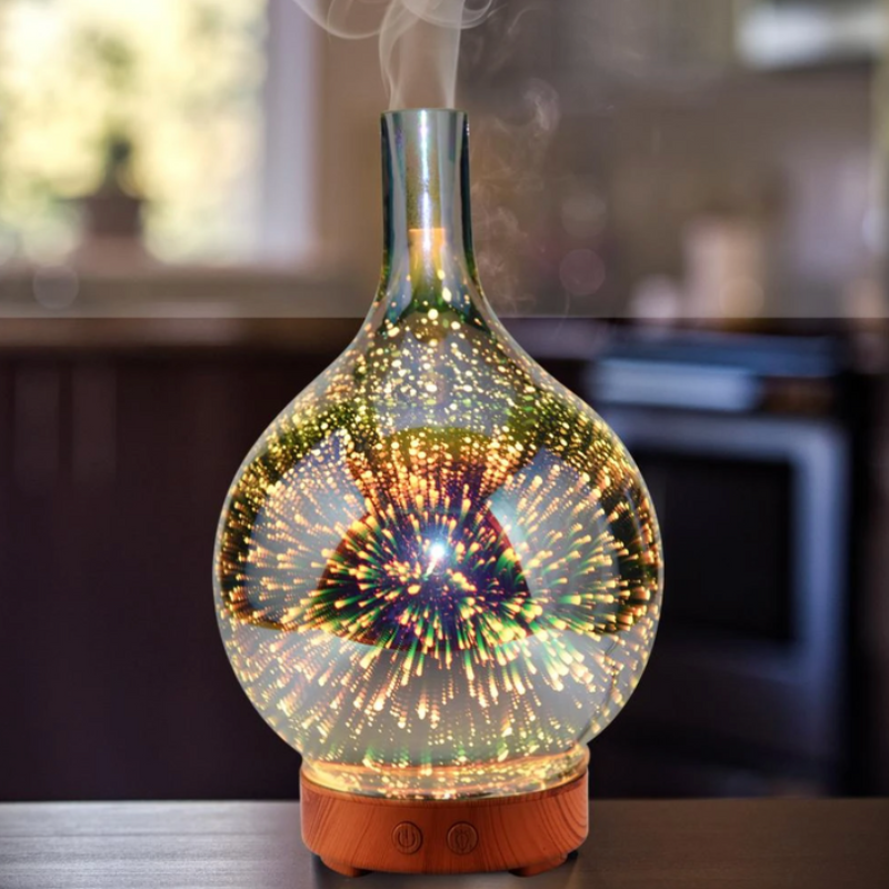 LumoMist – LED-Licht Aroma-Diffusor im modernen Vasen-Design