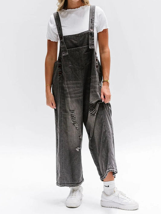 Liora – Ärmelloser Jumpsuit mit weitem Bein
