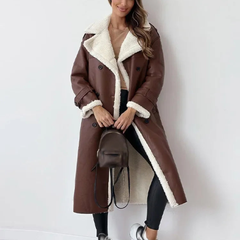Valdric – Langer Wintermantel mit gerader Silhouette