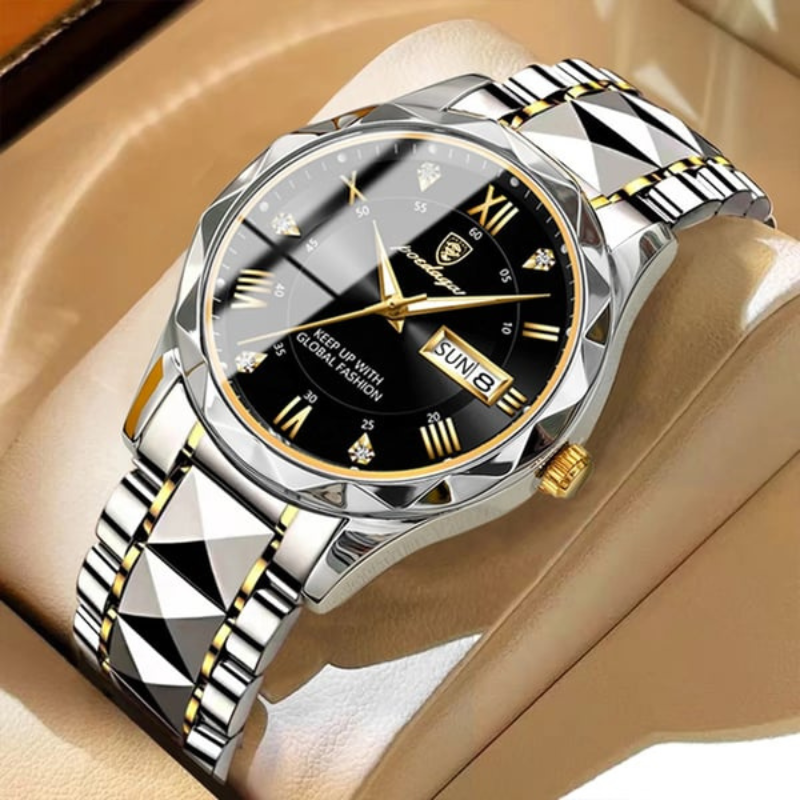 Adrian – Klassische Armbanduhr mit Rundem Zifferblatt und Leuchtanzeige
