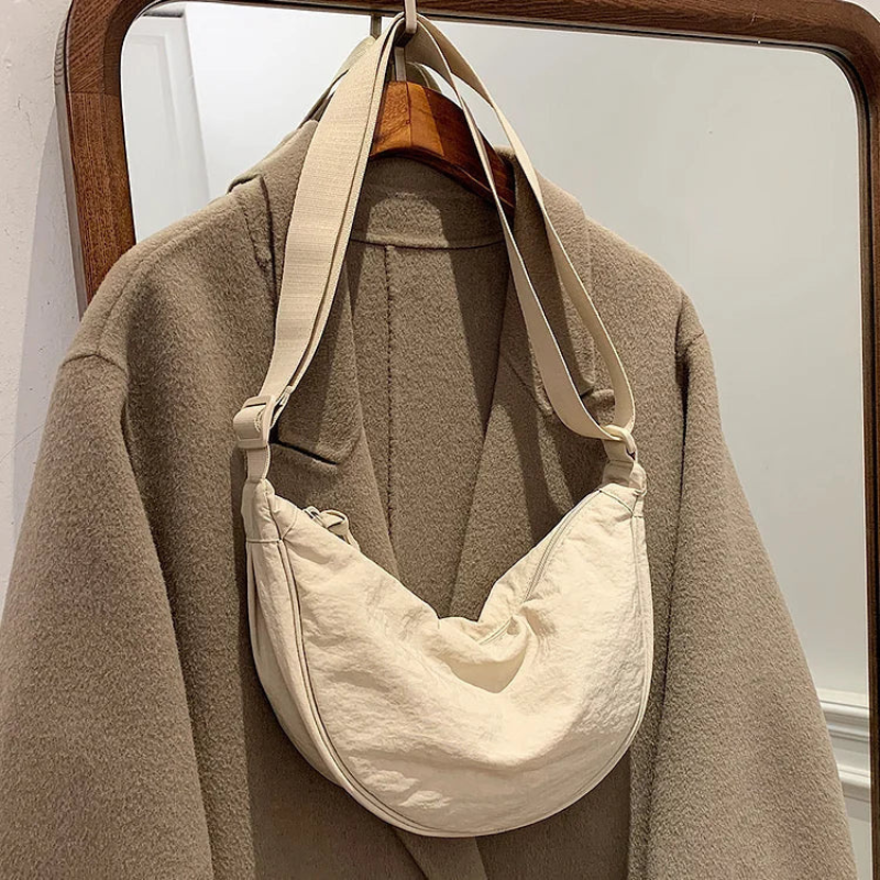 Haze – Runde Dumpling-Tasche mit strukturierter Form