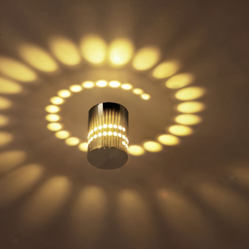 LumoSpire – Spiral-LED-Wandleuchte mit Lebendigen Farbeffekten