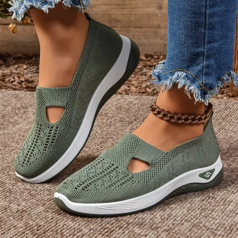 Ella – Strick-Sneaker mit Weicher Sohle und Mesh-Design