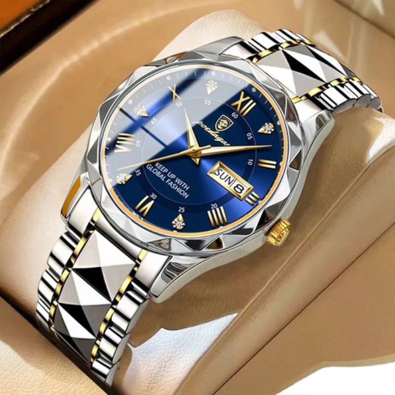 Adrian – Klassische Armbanduhr mit Rundem Zifferblatt und Leuchtanzeige