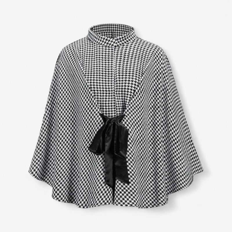 Manon – Mantel mit Batwing-Ärmeln und Print verstellbarem Gürtel