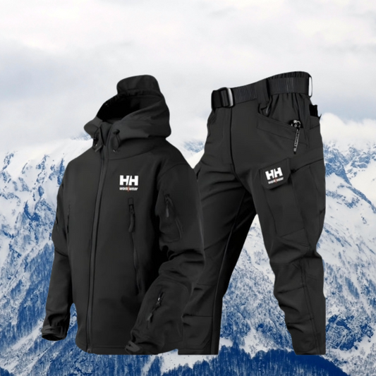 Maren – Kapuzenjacken-Set mit weitem Bein