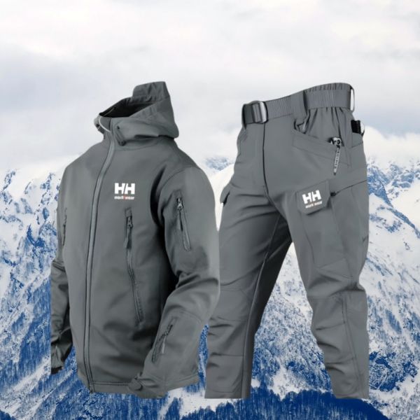 Maren – Kapuzenjacken-Set mit weitem Bein