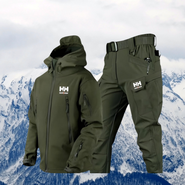 Maren – Kapuzenjacken-Set mit weitem Bein