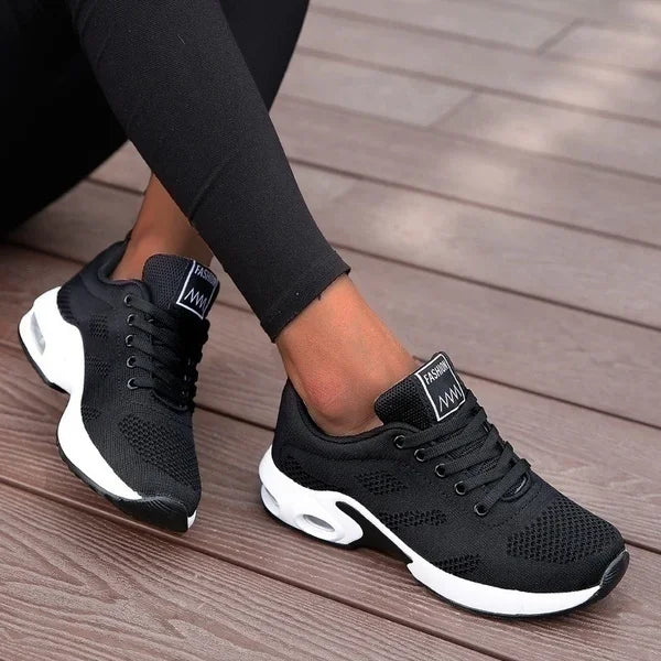 Elora – Plateau-Mesh-Sneaker mit Schnürverschluss
