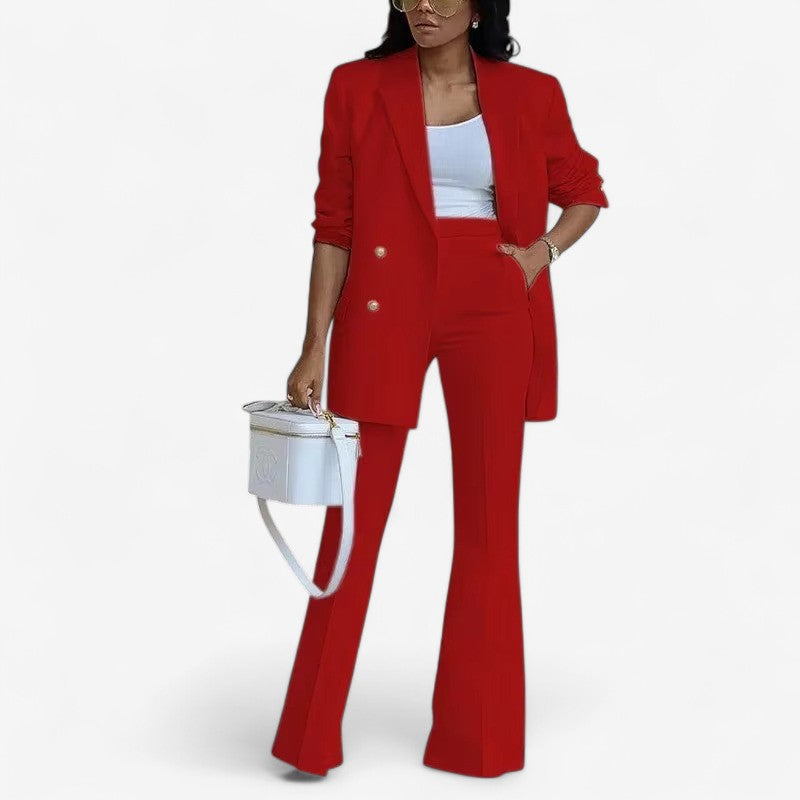 Isolde – Zweiteiliges Set mit Blazerjacke und geraden Hosen