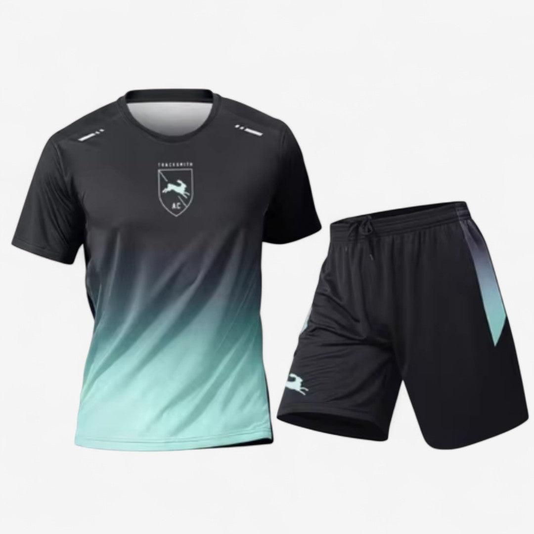 Rynor – Zweiteiliges Set mit bedrucktem Kurzarm-T-Shirt und passenden Shorts