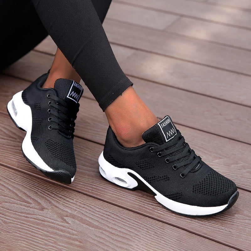 Elora – Plateau-Mesh-Sneaker mit Schnürverschluss