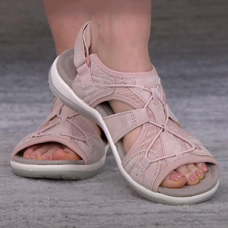 Livia – Sandalen mit Verstellbarem Kordelzug und Cut-Out