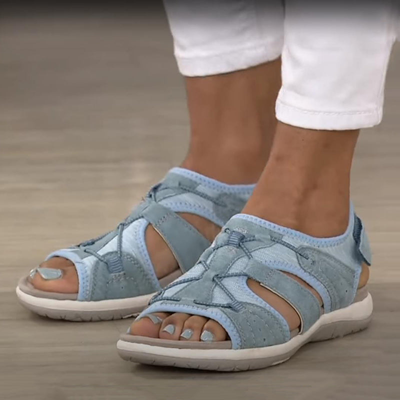 Livia – Sandalen mit Verstellbarem Kordelzug und Cut-Out