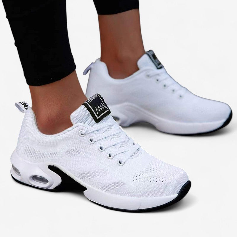 Elora – Plateau-Mesh-Sneaker mit Schnürverschluss