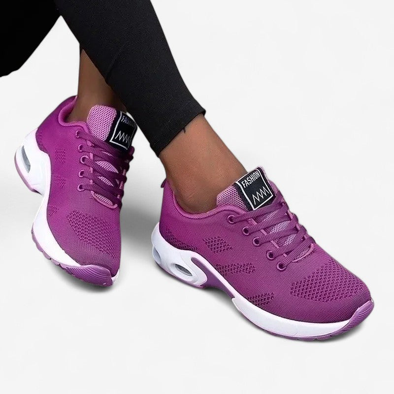 Elora – Plateau-Mesh-Sneaker mit Schnürverschluss