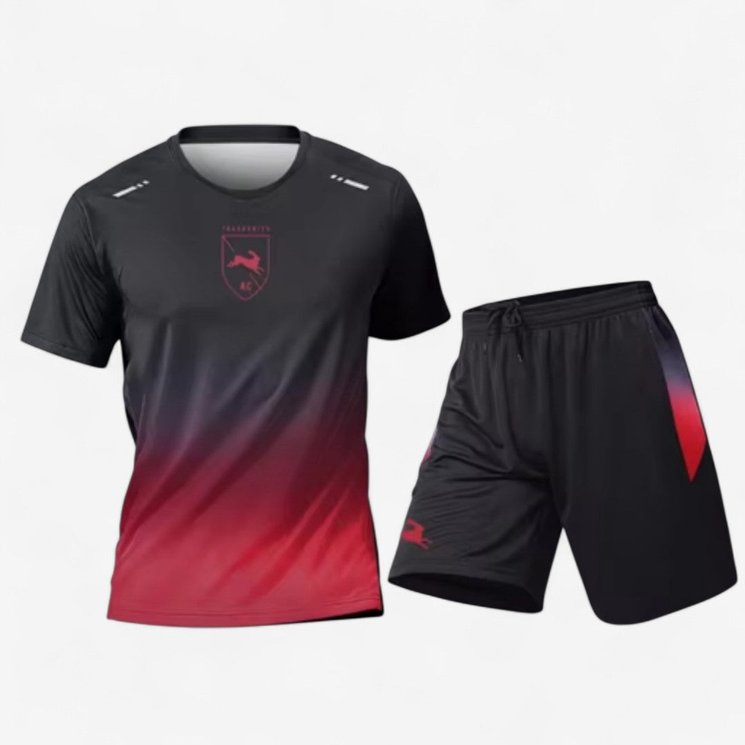 Rynor – Zweiteiliges Set mit bedrucktem Kurzarm-T-Shirt und passenden Shorts