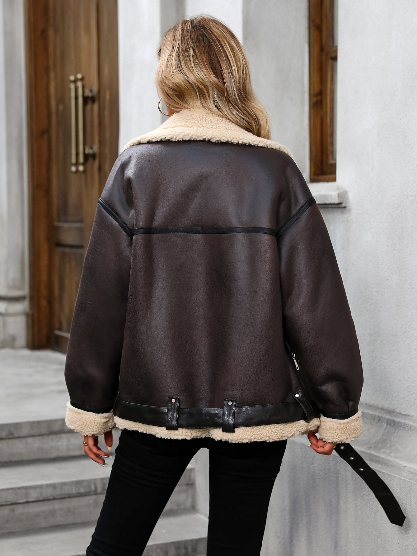 Ravelle – Bikerjacke mit weichem Innenfutter