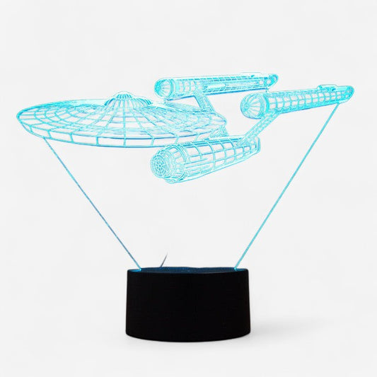 LumiCraft – 3D-Raumschiff-Lampe mit mehrfarbiger LED-Beleuchtung