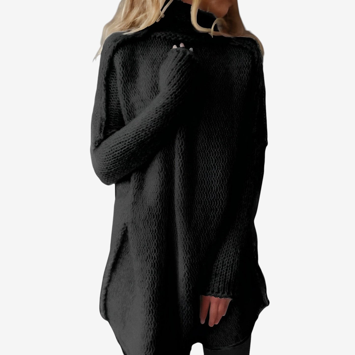 Elara – Langer Pullover mit Rundhals und Langarm