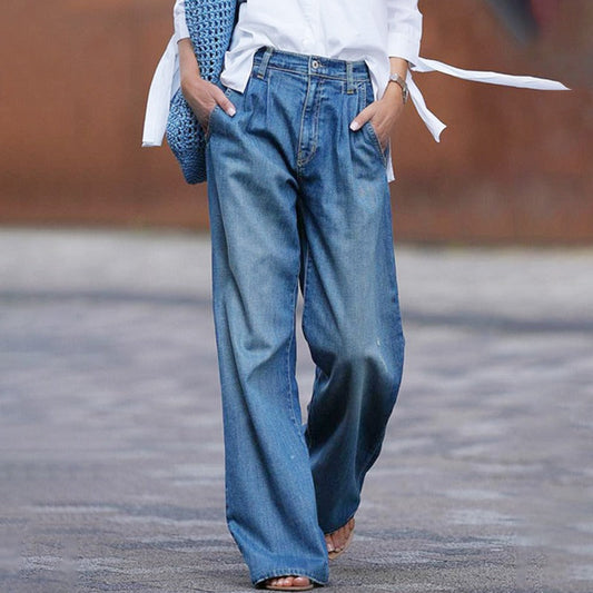 Leona – Weit geschnittene Jeans mit Lockerem Sitz und Langlebigem Finish