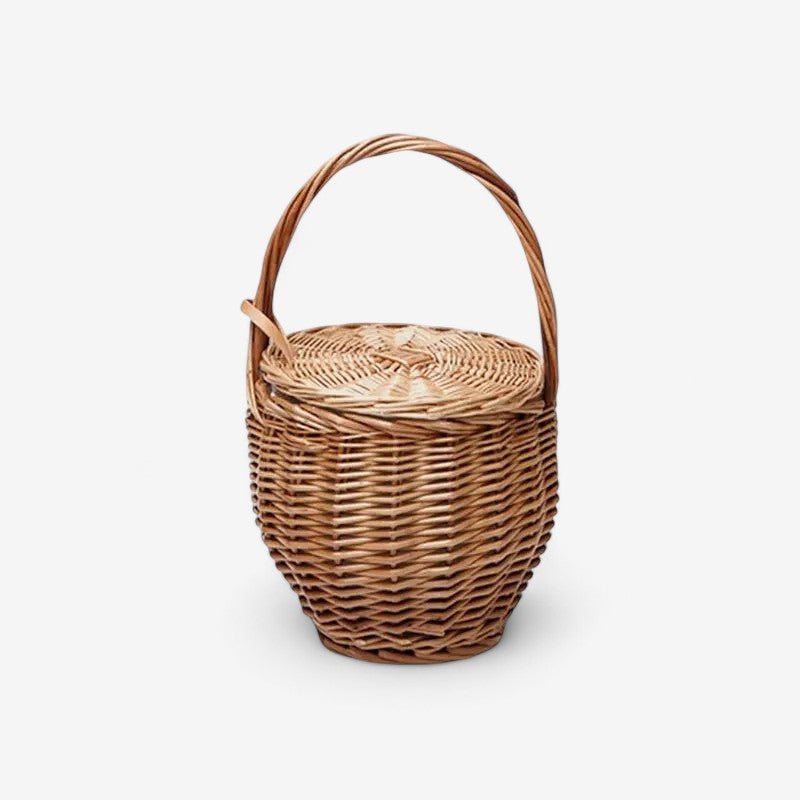 Lucie – Große Bucket-Tasche mit Geflecht-Design