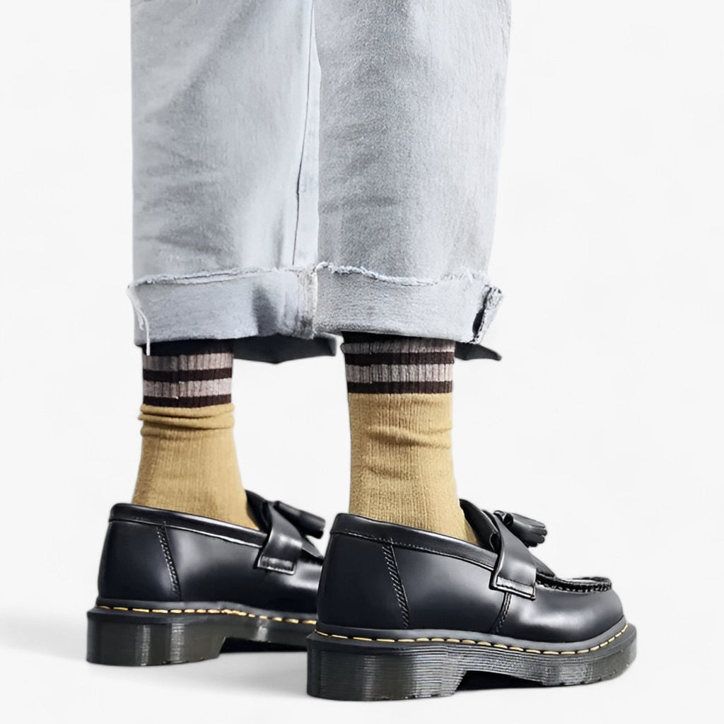 Larry – Slip-On-Schuhe mit Quaste und Rundzehen