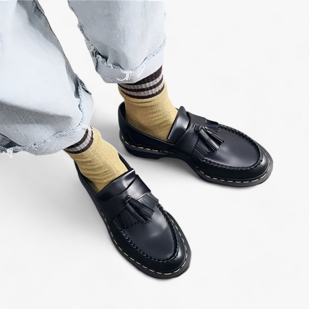 Larry – Slip-On-Schuhe mit Quaste und Rundzehen
