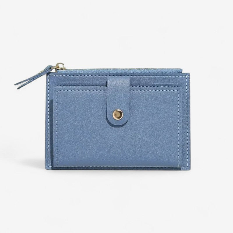 Camille – Schlanke Multi-Taschen-Geldbörse mit Reißverschluss und Klappe