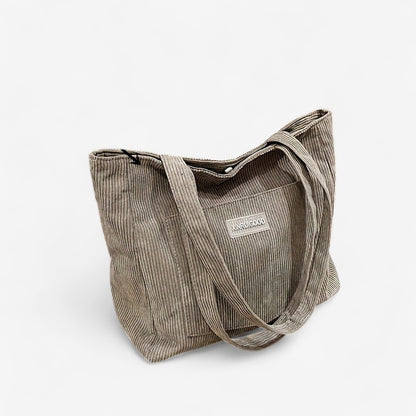 Clara – Cordtasche mit Verstellbarem Schultergurt