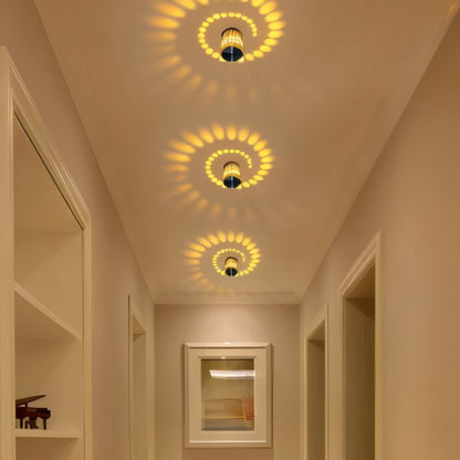 LumoSpire – Spiral-LED-Wandleuchte mit Lebendigen Farbeffekten