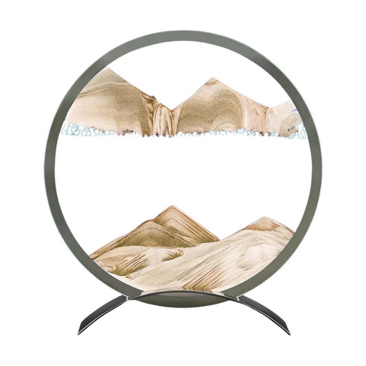 FlowAura – Dekorative LED Sanduhr mit einstellbarem Sandfluss