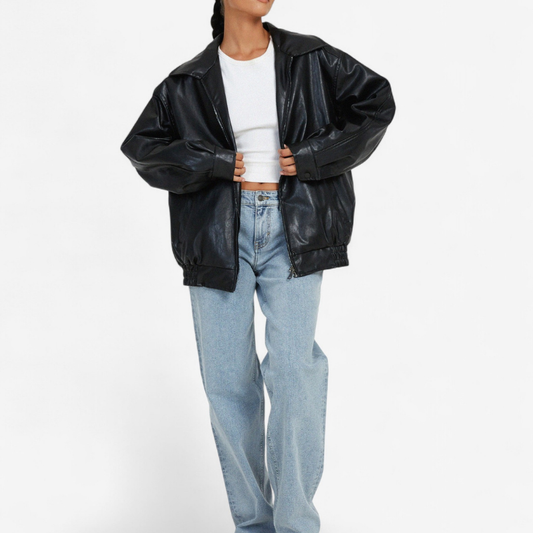 Lydia – Jacke mit Umlegekragen und Reißverschluss
