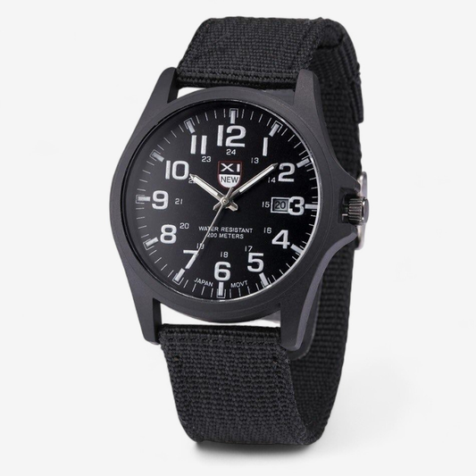 Adrian – Militärische Armbanduhr mit Rundem Zifferblatt