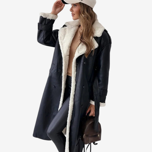 Valdric – Langer Wintermantel mit gerader Silhouette